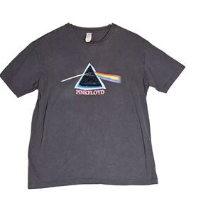 Pink Floyd 2005 Embroidered Label Gray T-Shirt Mens Size Medium Band Tee Y2K